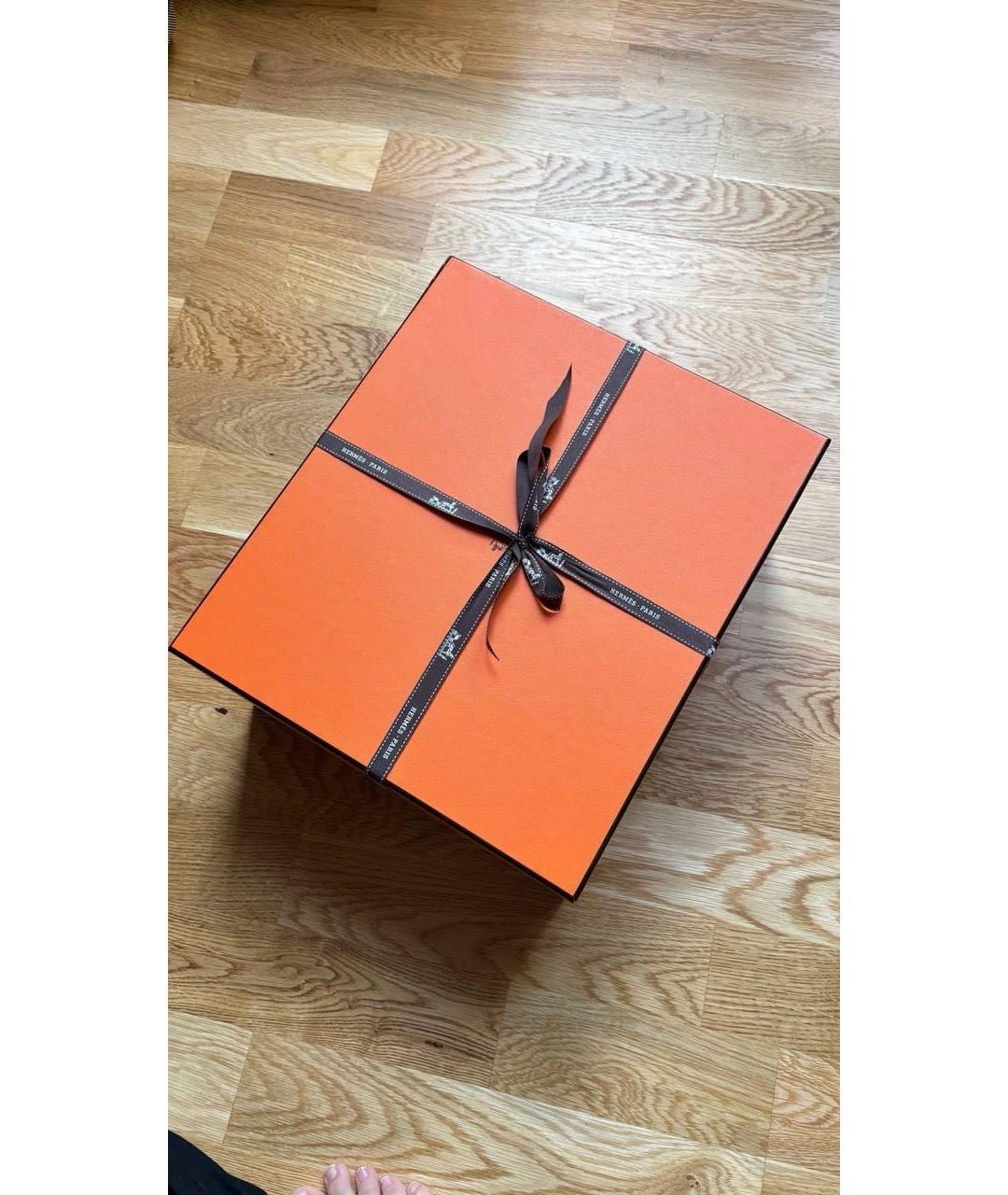 HERMES Бежевая кожаная сумка с короткими ручками, фото 5