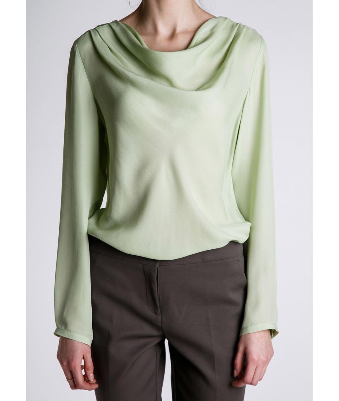 ETRO Зеленая шелковая блузы, фото 2