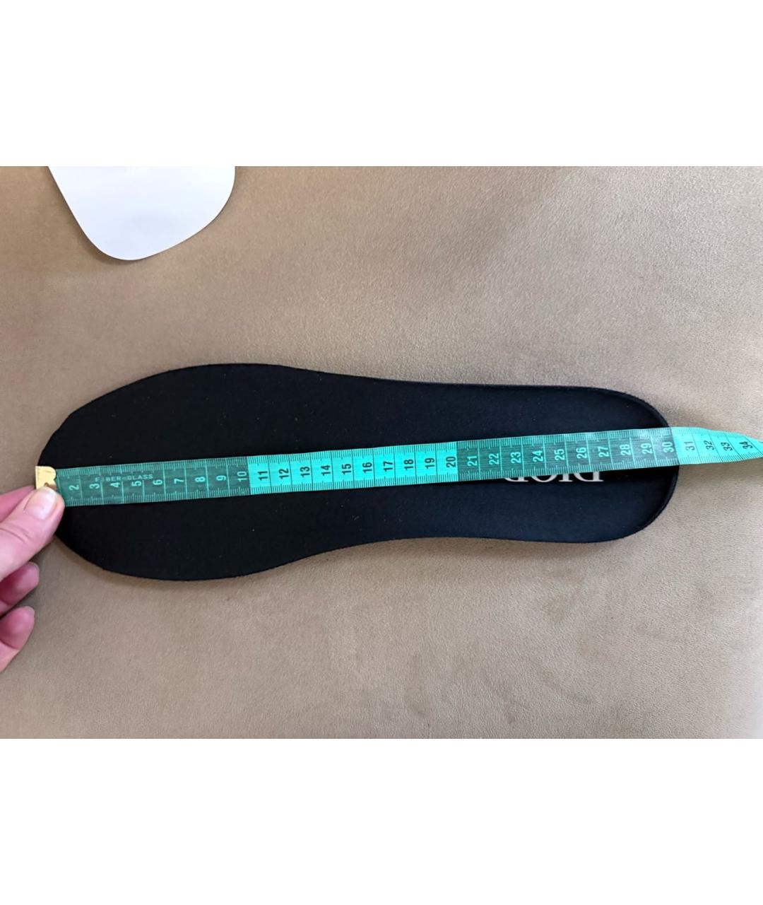 CHRISTIAN DIOR Голубые текстильные низкие кроссовки / кеды, фото 6