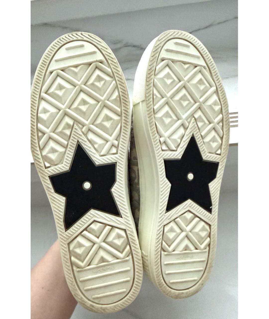 CHRISTIAN DIOR Белые текстильные кеды, фото 5