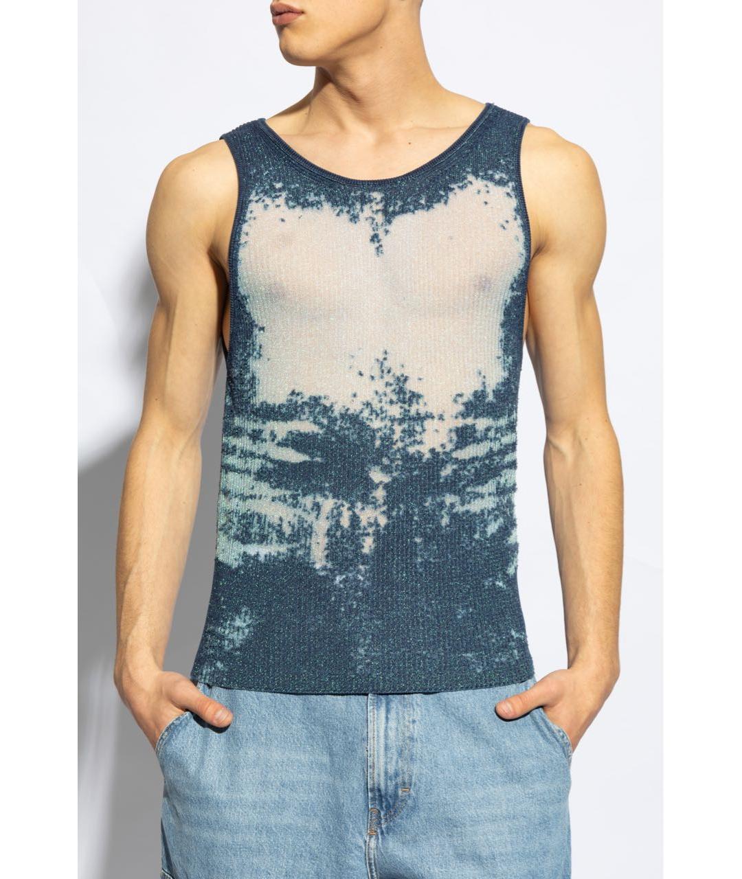 DIESEL Синяя майка, фото 3