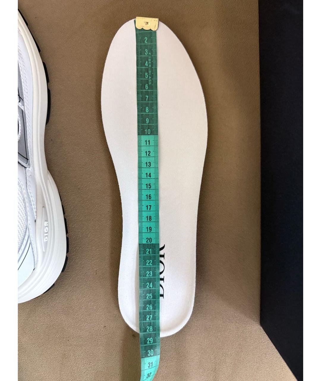 CHRISTIAN DIOR Белые текстильные низкие кроссовки / кеды, фото 8