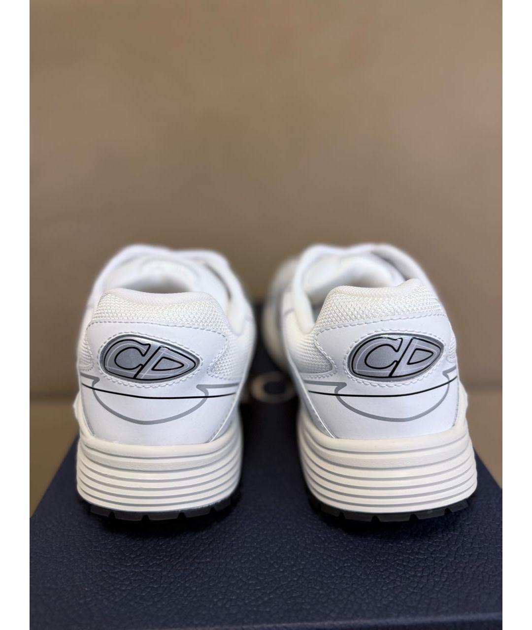 CHRISTIAN DIOR Белые текстильные низкие кроссовки / кеды, фото 5