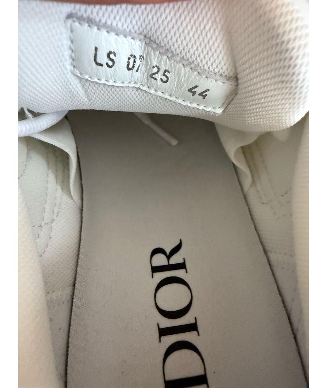 CHRISTIAN DIOR Белые текстильные низкие кроссовки / кеды, фото 6