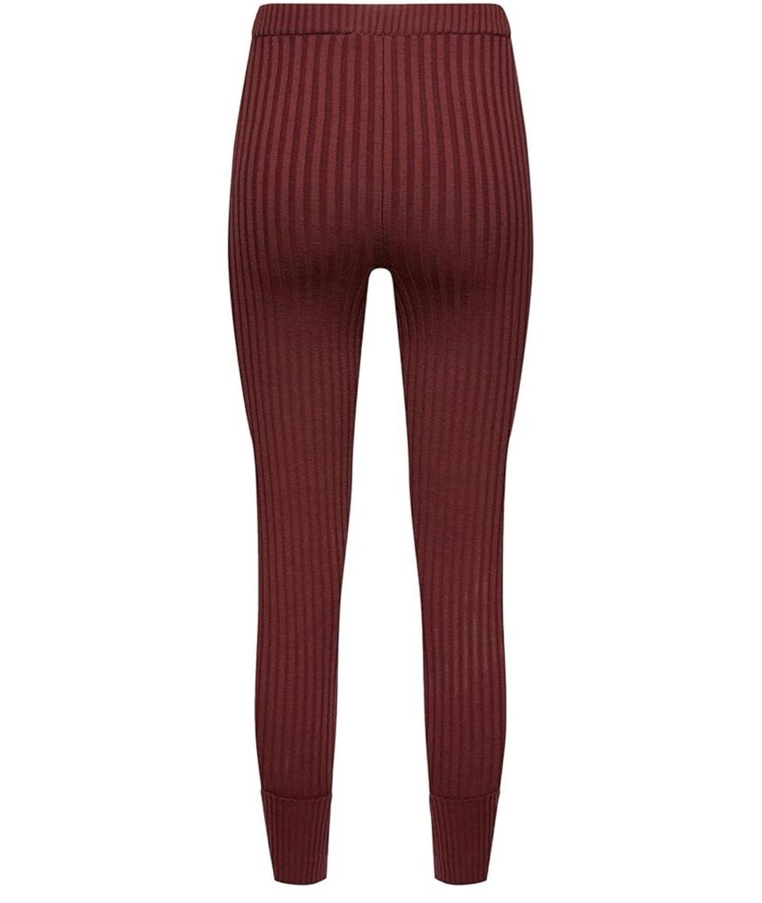 WOLFORD Бордовые шерстяные леггинсы и велосипедки, фото 2