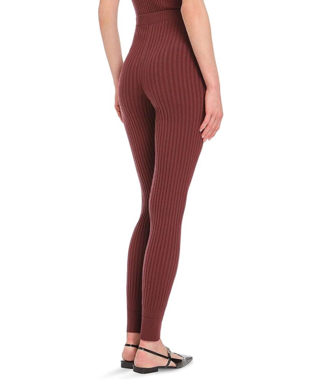 WOLFORD Бордовые шерстяные леггинсы и велосипедки, фото 8