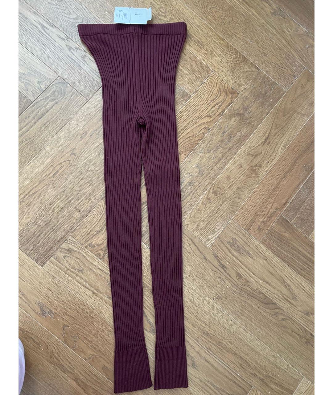 WOLFORD Бордовые шерстяные леггинсы и велосипедки, фото 5