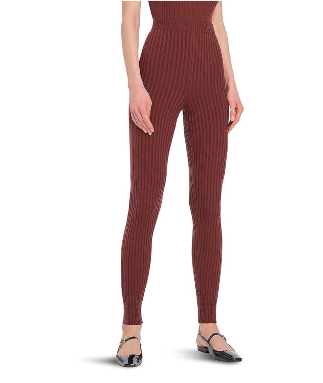 WOLFORD Бордовые шерстяные леггинсы и велосипедки, фото 7