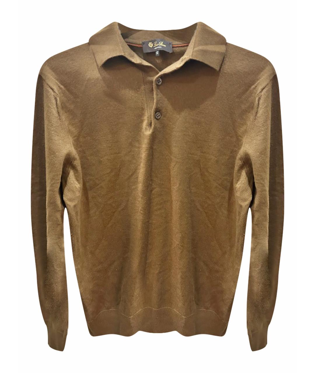 LORO PIANA Коричневый шерстяной джемпер / свитер, фото 7