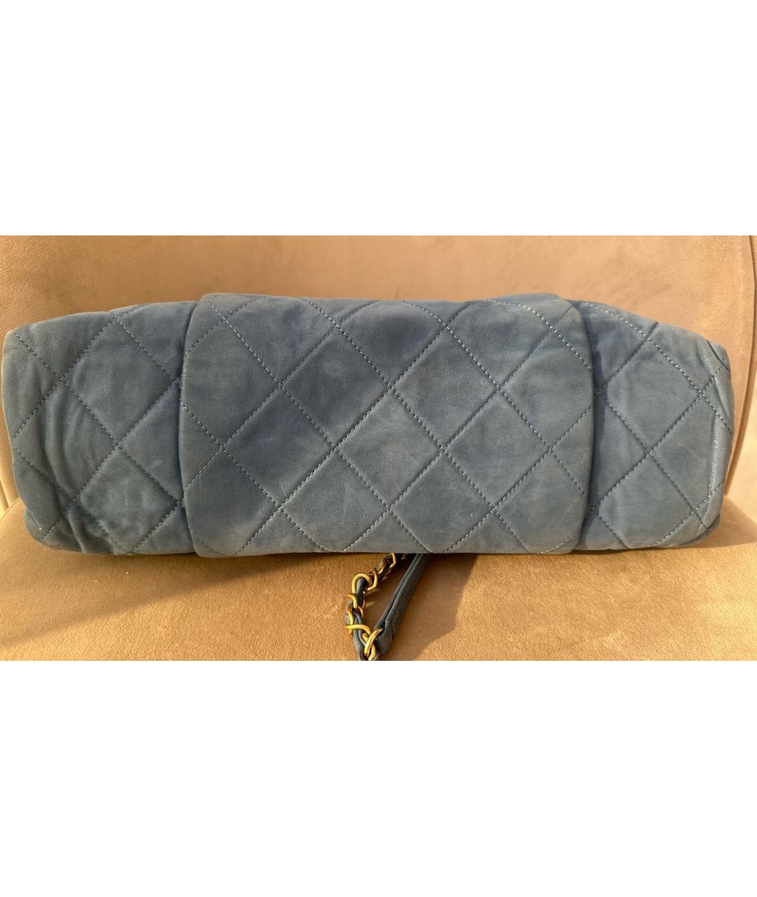 CHANEL Голубая сумка через плечо, фото 3