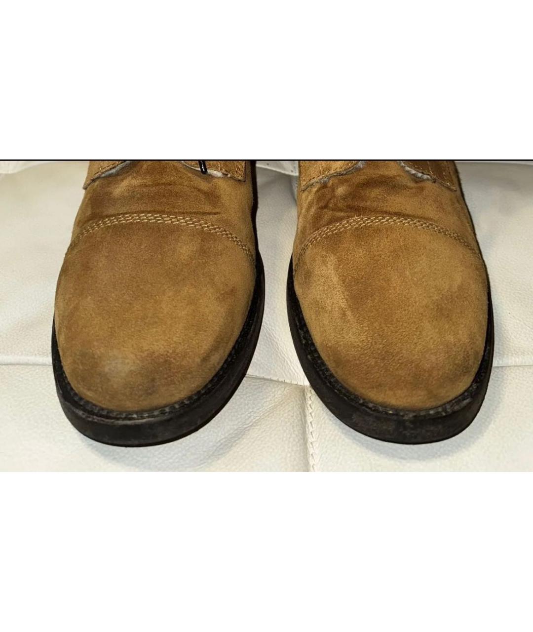 CHANEL Коричневые замшевые ботинки, фото 5