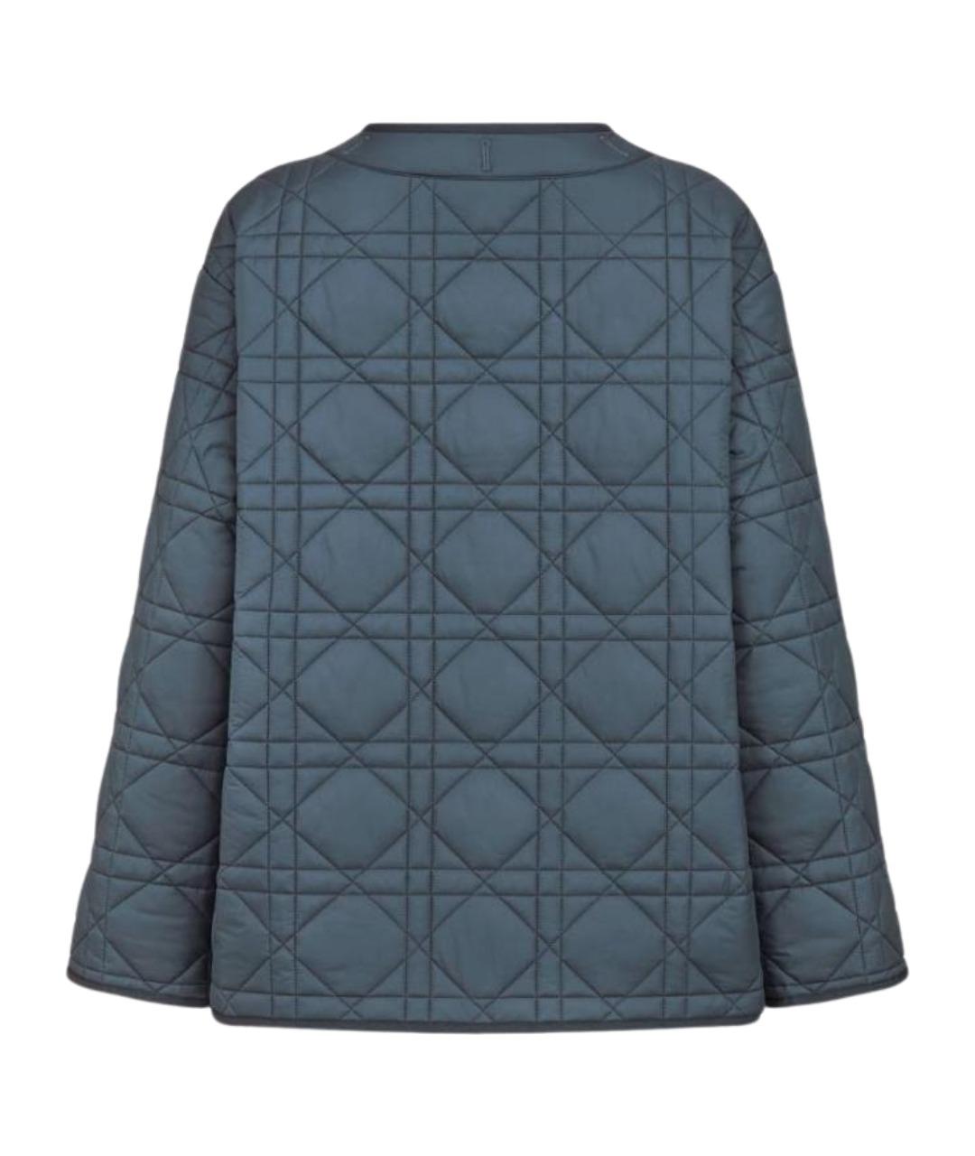 CHRISTIAN DIOR Синяя полиэстеровая куртка, фото 2