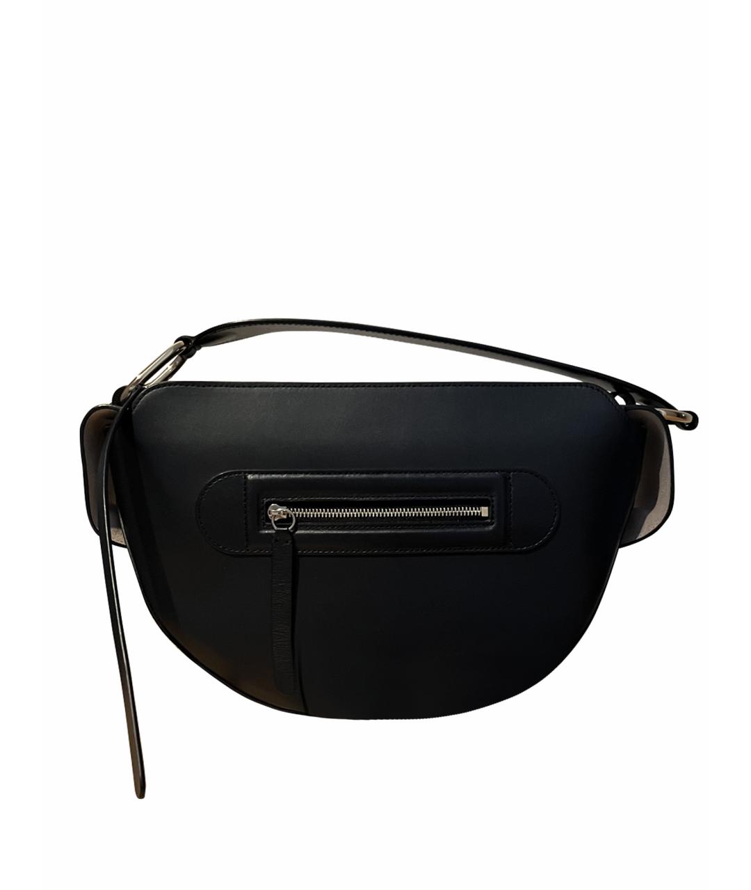 WANDLER Черная кожаная сумка через плечо, фото 1