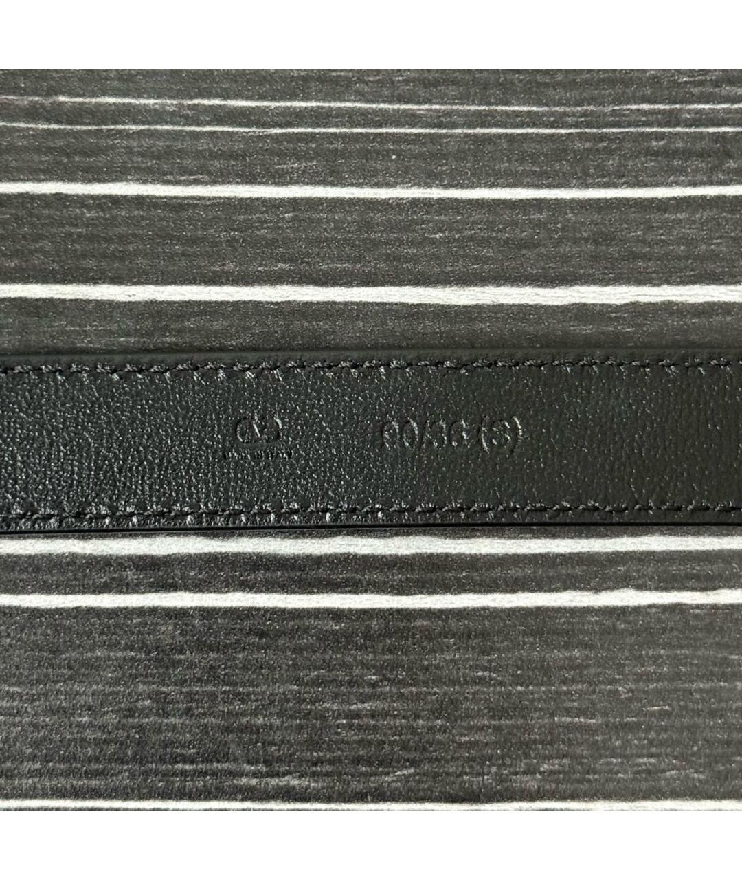 VALENTINO Черный кожаный ремень, фото 4