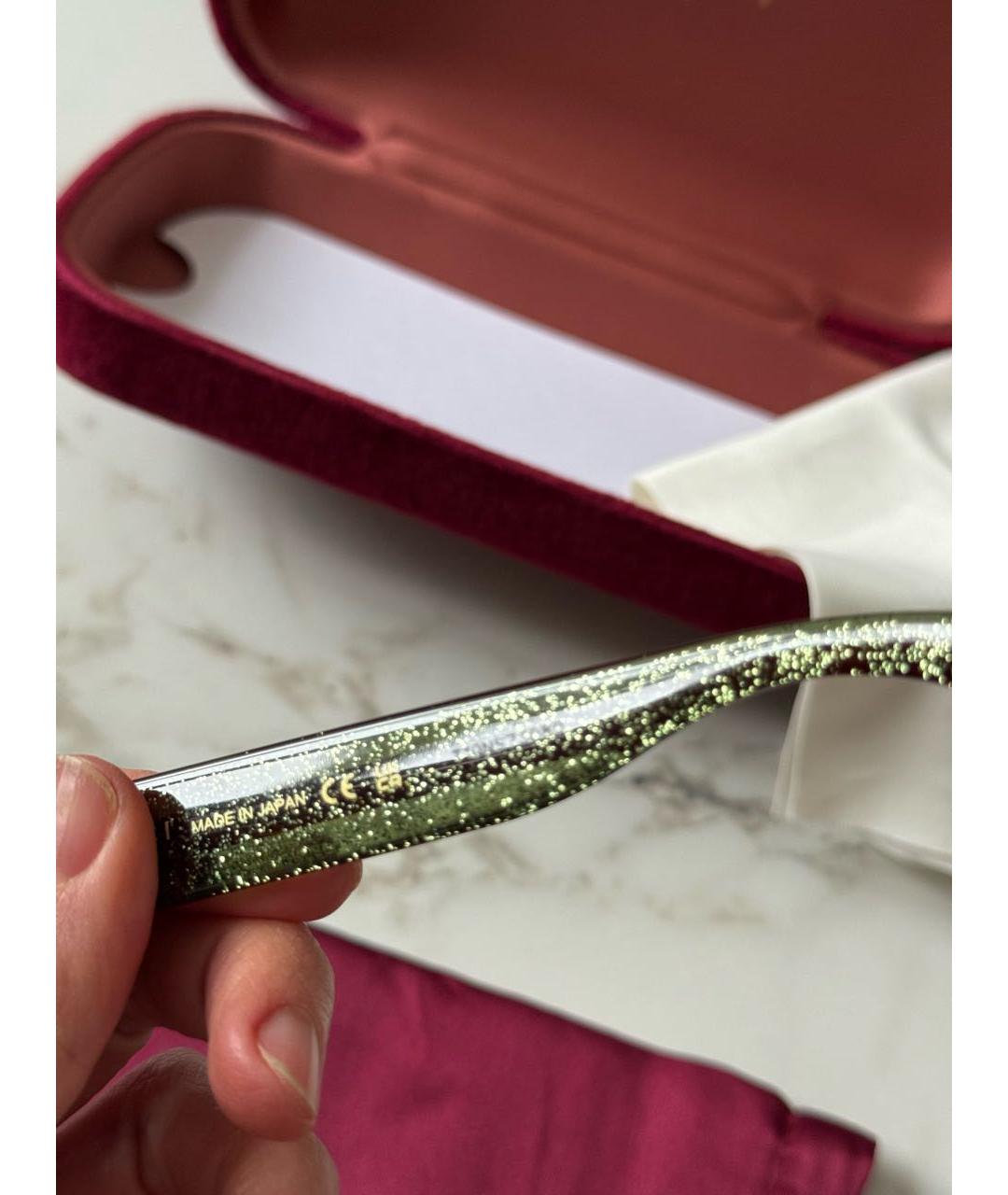 GUCCI Коричневые пластиковые солнцезащитные очки, фото 7