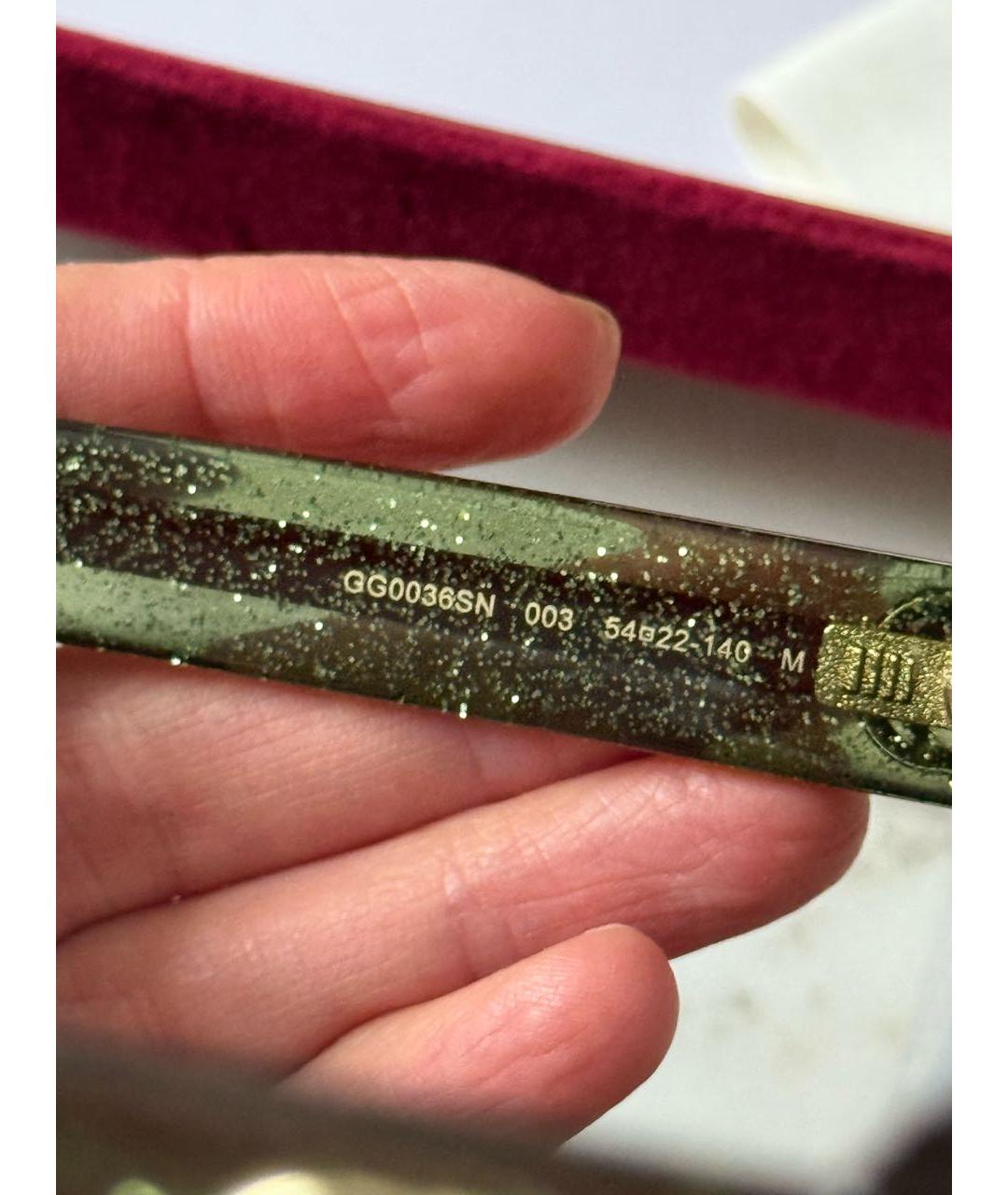 GUCCI Коричневые пластиковые солнцезащитные очки, фото 8