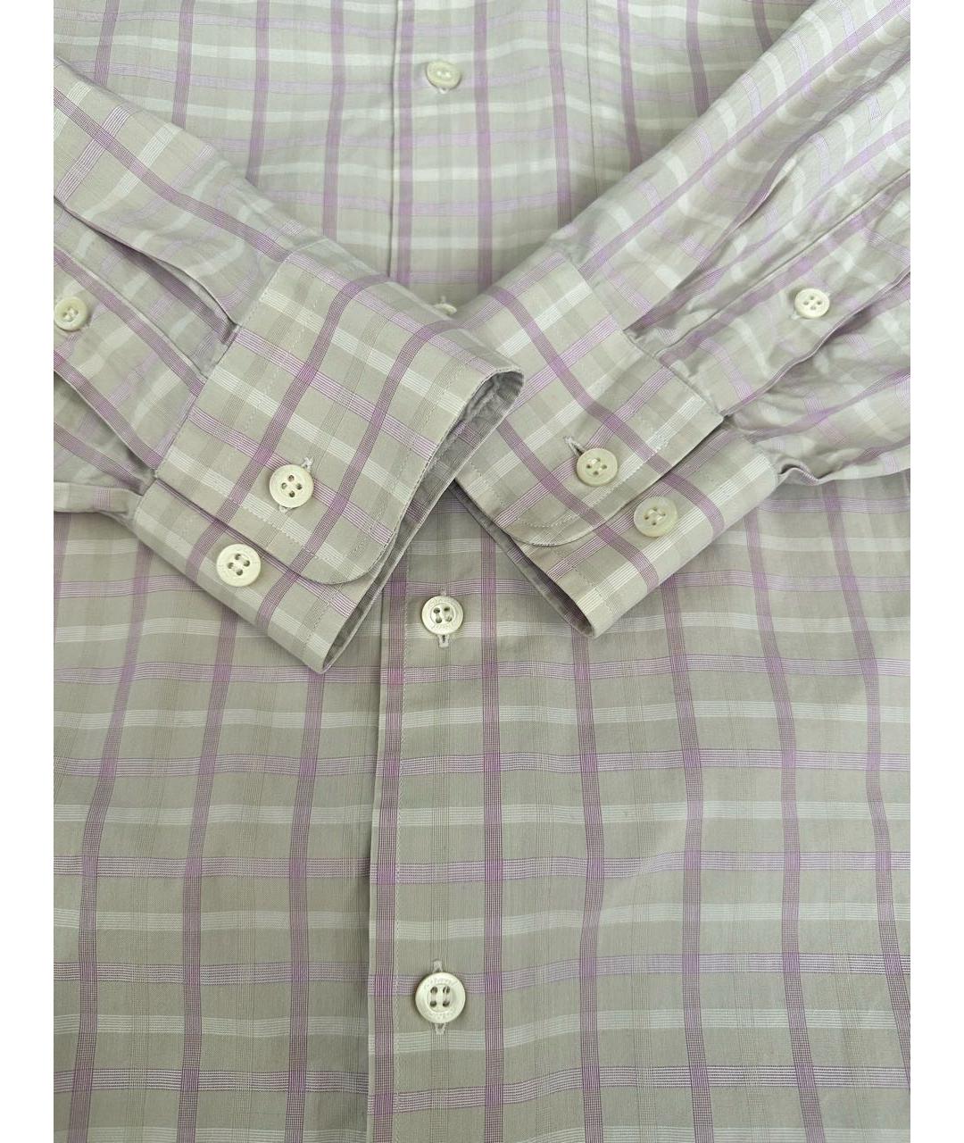 BRIONI Розовая хлопковая кэжуал рубашка, фото 6