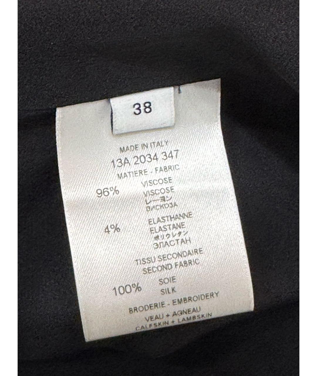 GIVENCHY Черное вискозное коктейльное платье, фото 6