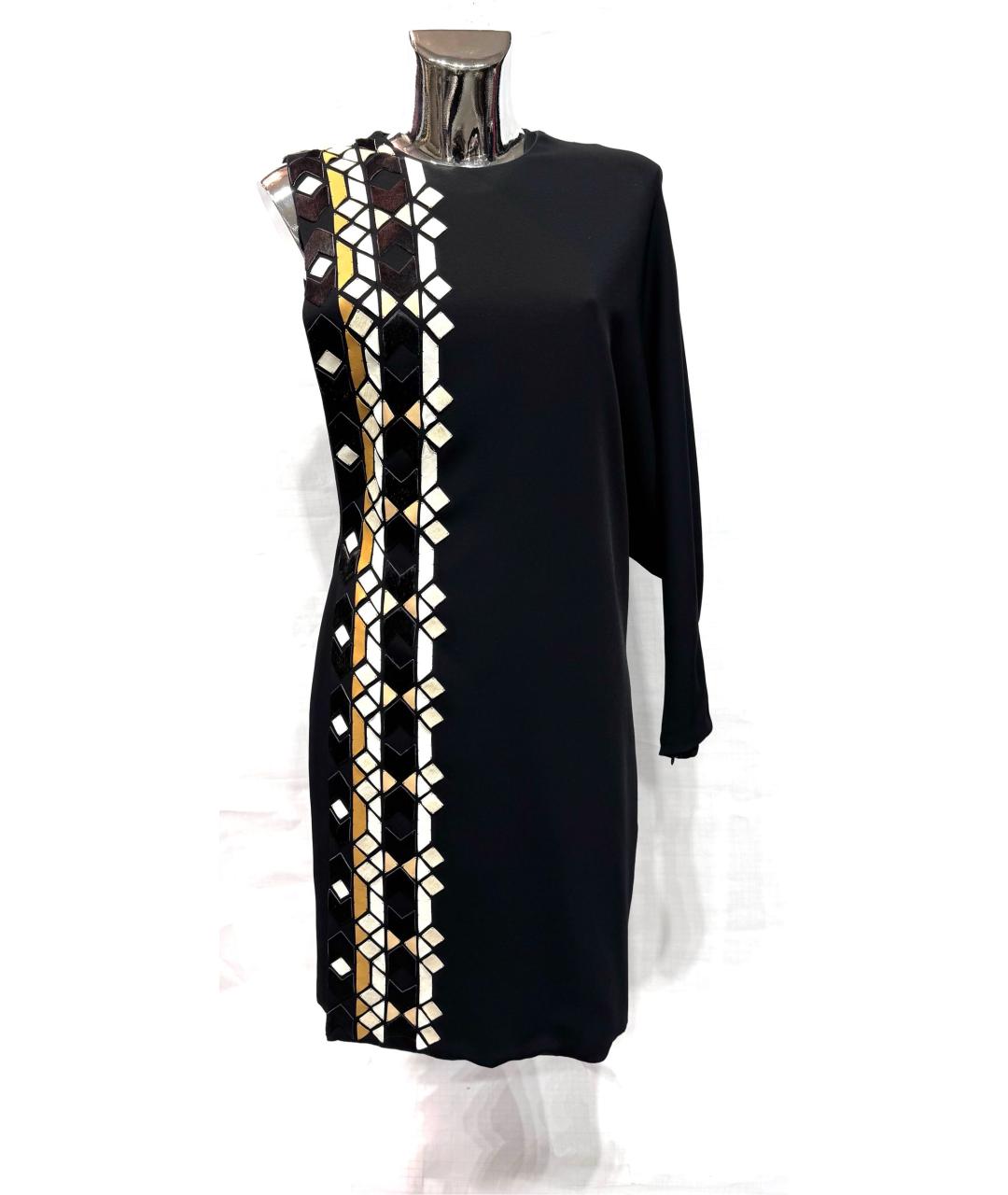 GIVENCHY Черное вискозное коктейльное платье, фото 8