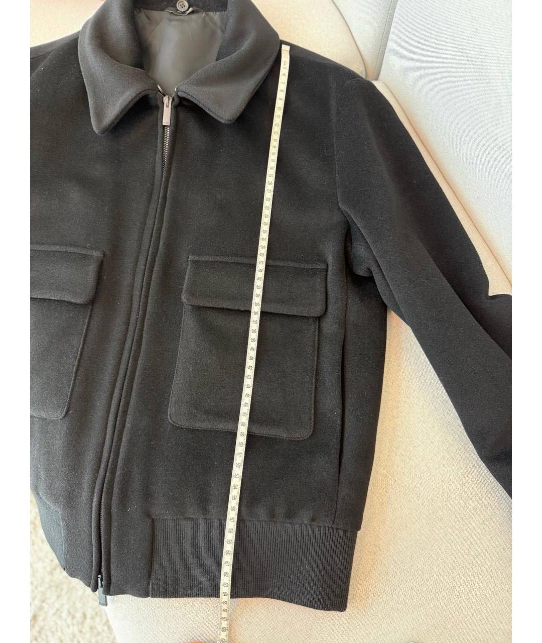 FENDI Черное шерстяное пальто, фото 6