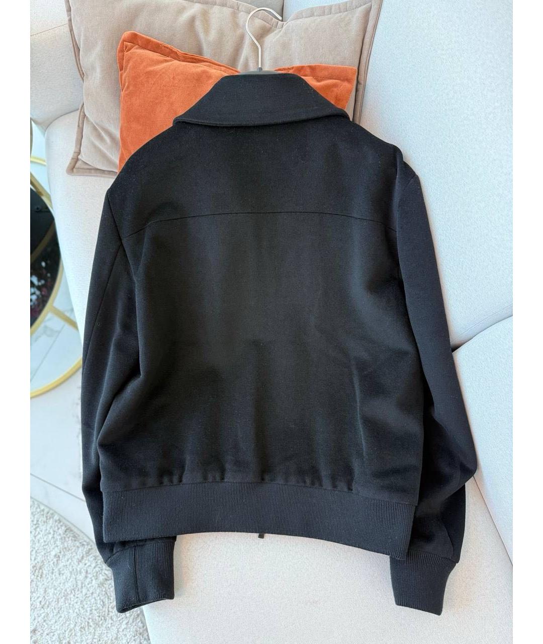 FENDI Черное шерстяное пальто, фото 2