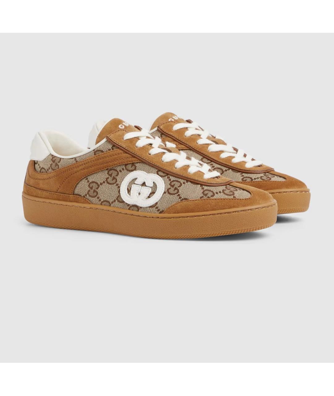 GUCCI Коричневые кеды, фото 8