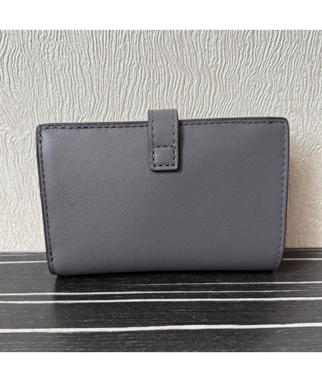FURLA Серый кожаный кошелек, фото 3