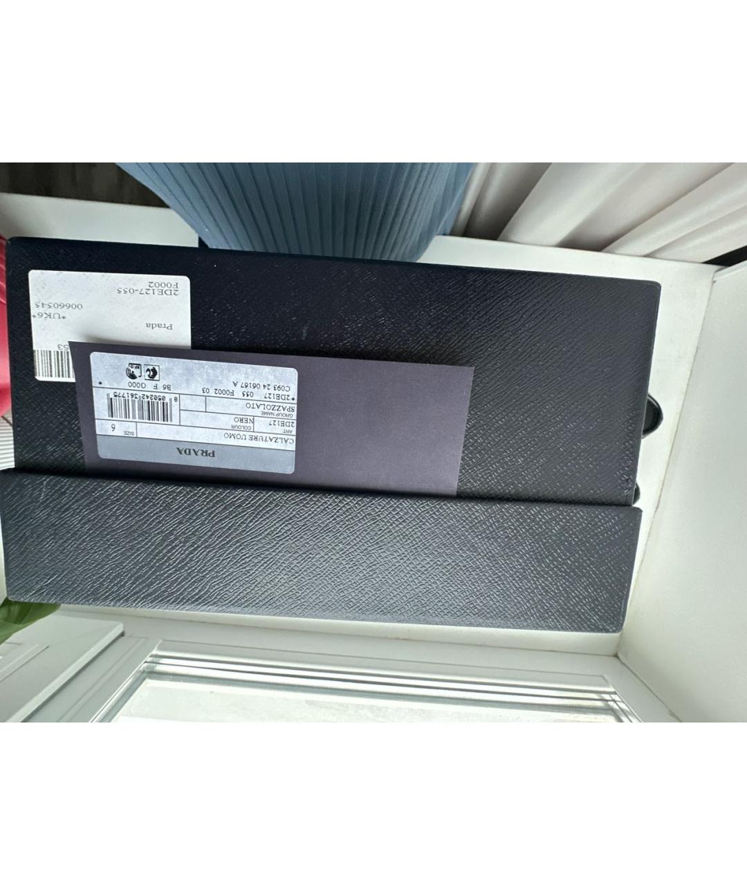 PRADA Черные кожаные лоферы, фото 5