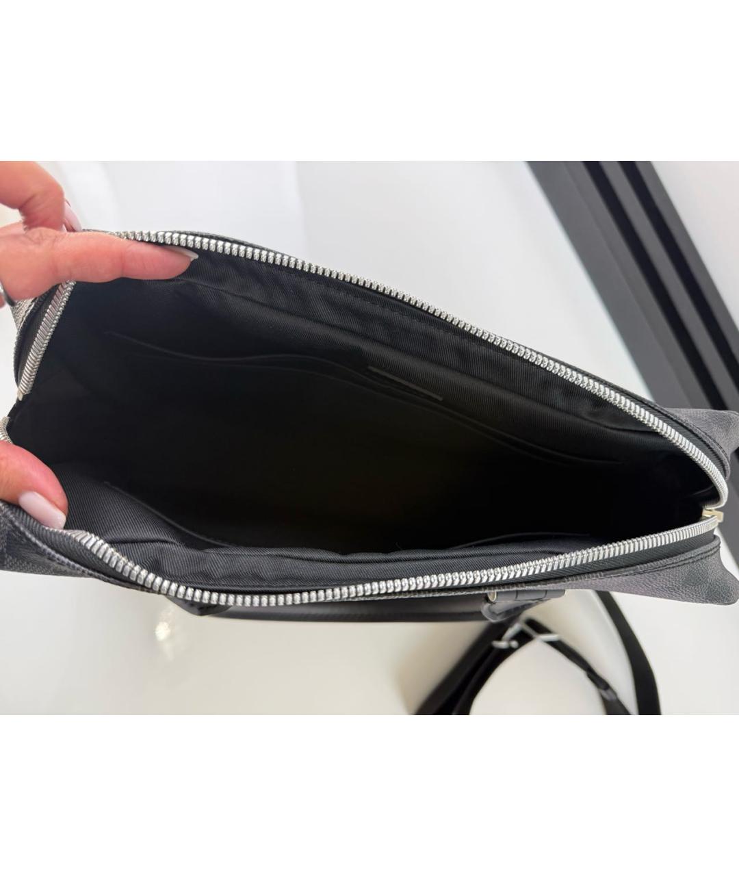 LOUIS VUITTON Кожаный портфель, фото 4