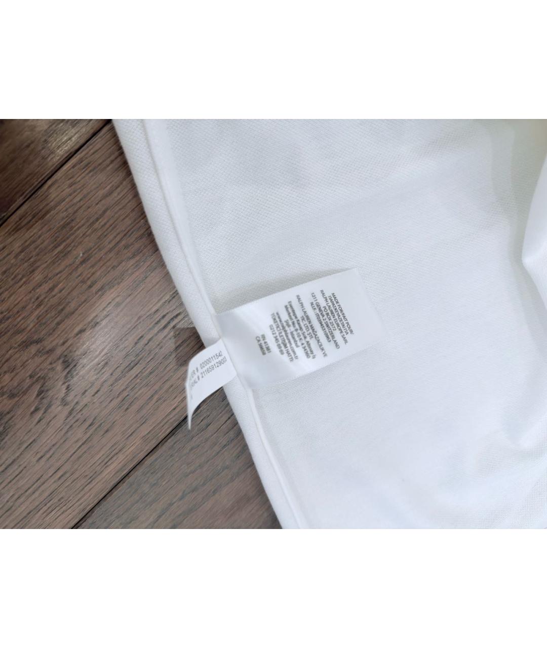 RALPH LAUREN Белая хлопковая рубашка, фото 6