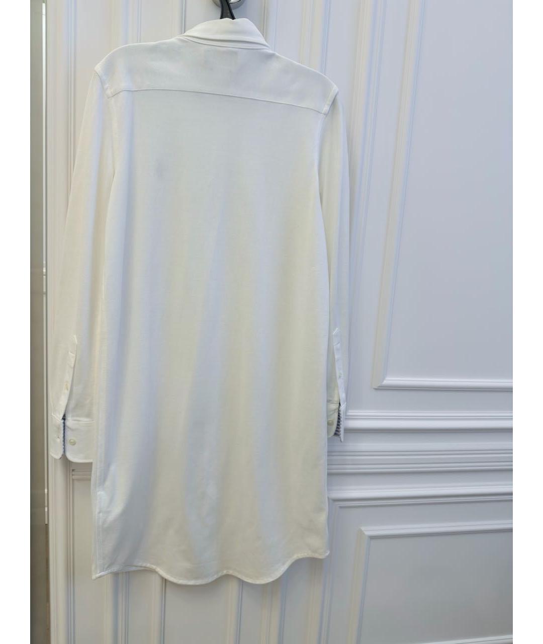 RALPH LAUREN Белая хлопковая рубашка, фото 2