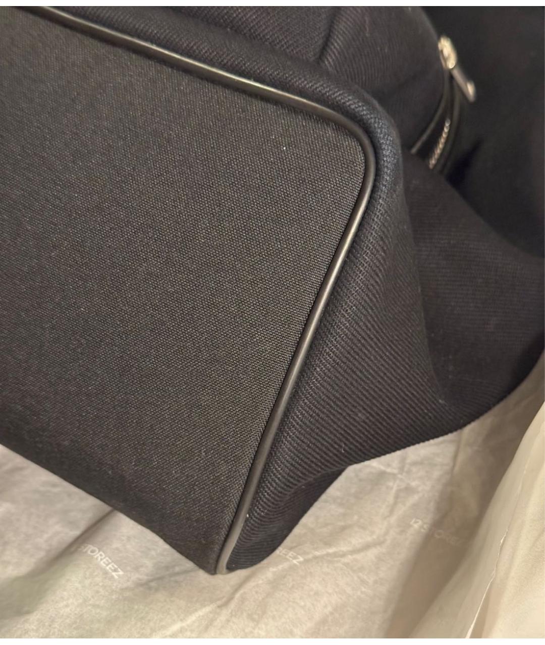 SAINT LAURENT Черный хлопковый рюкзак, фото 6