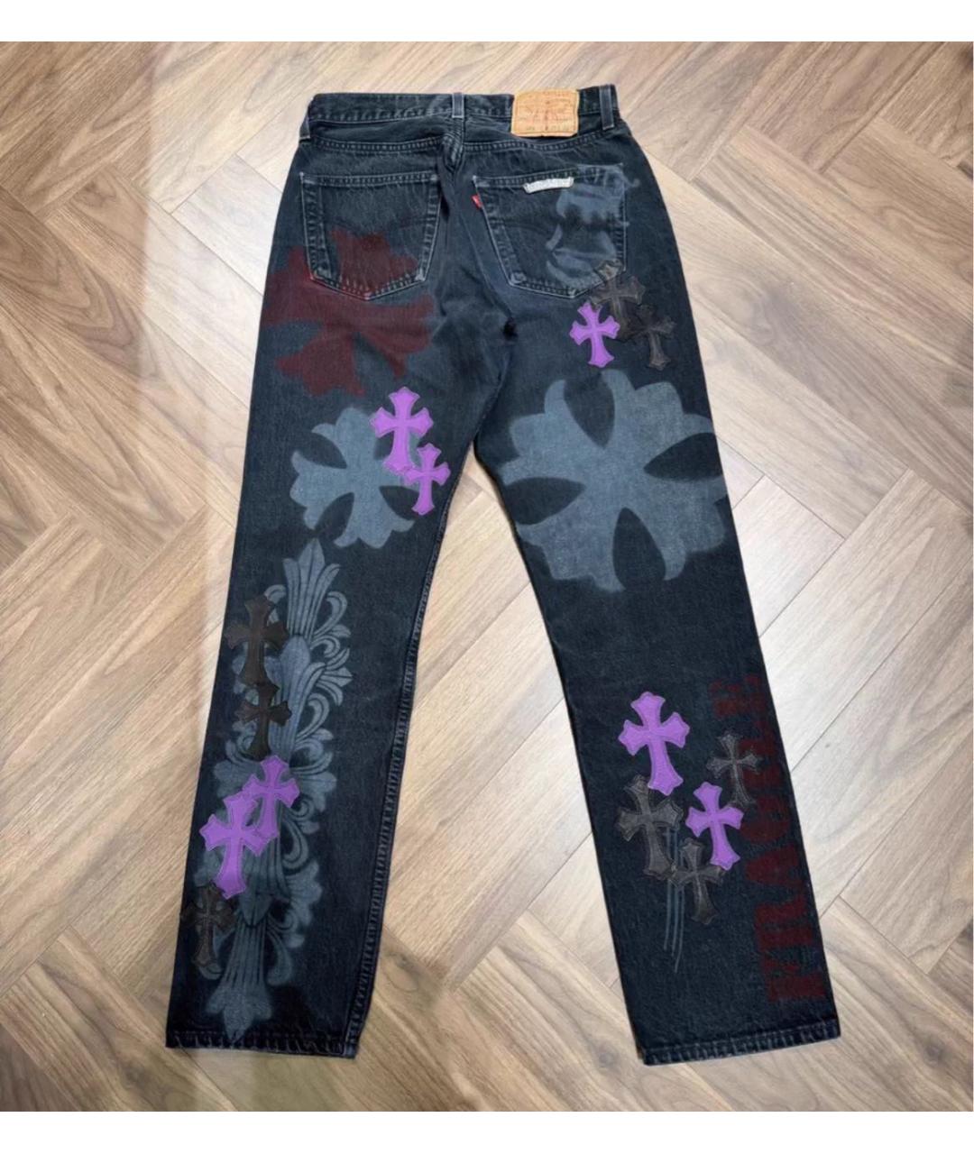 CHROME HEARTS Мульти прямые джинсы, фото 2