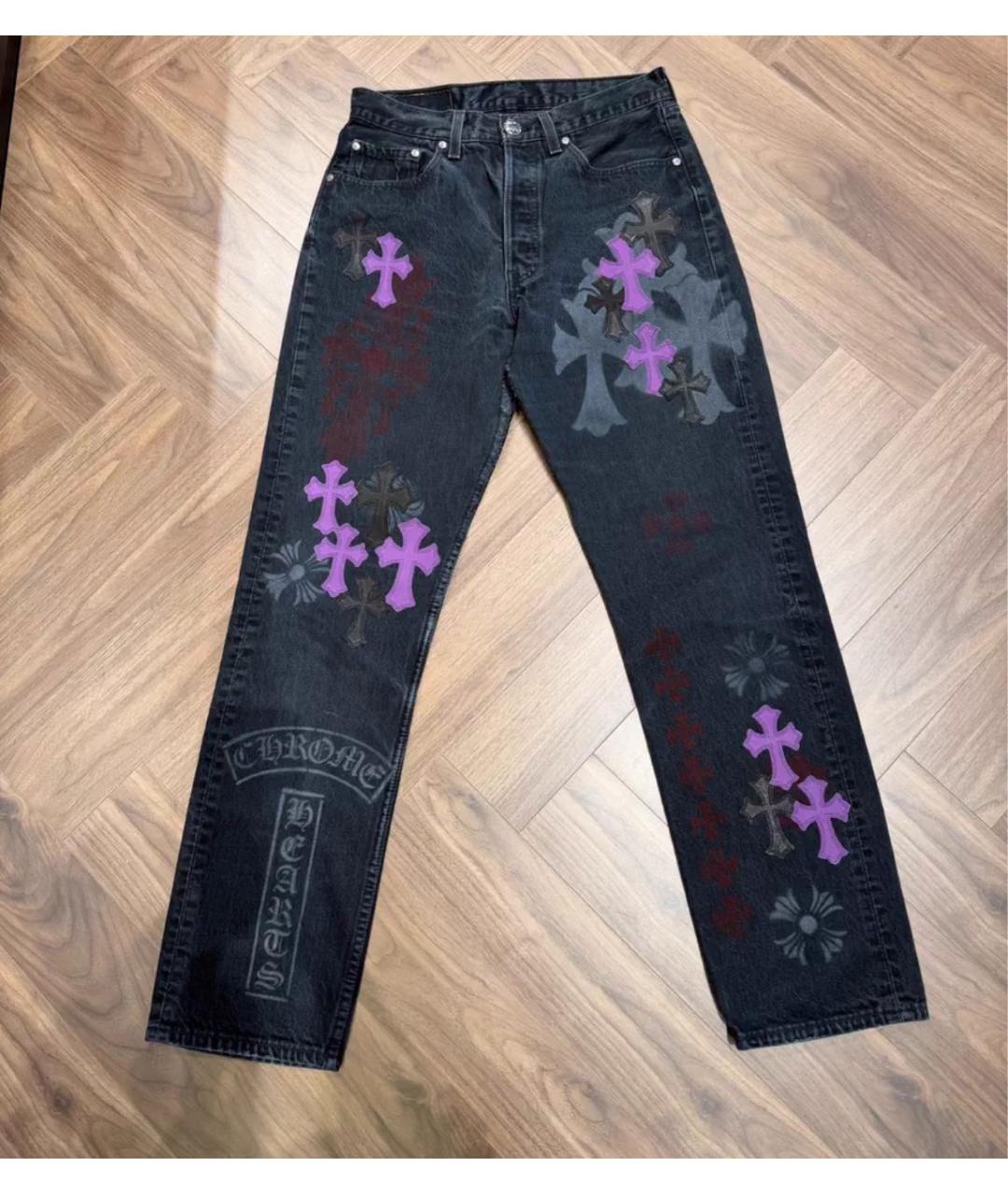 CHROME HEARTS Мульти прямые джинсы, фото 6