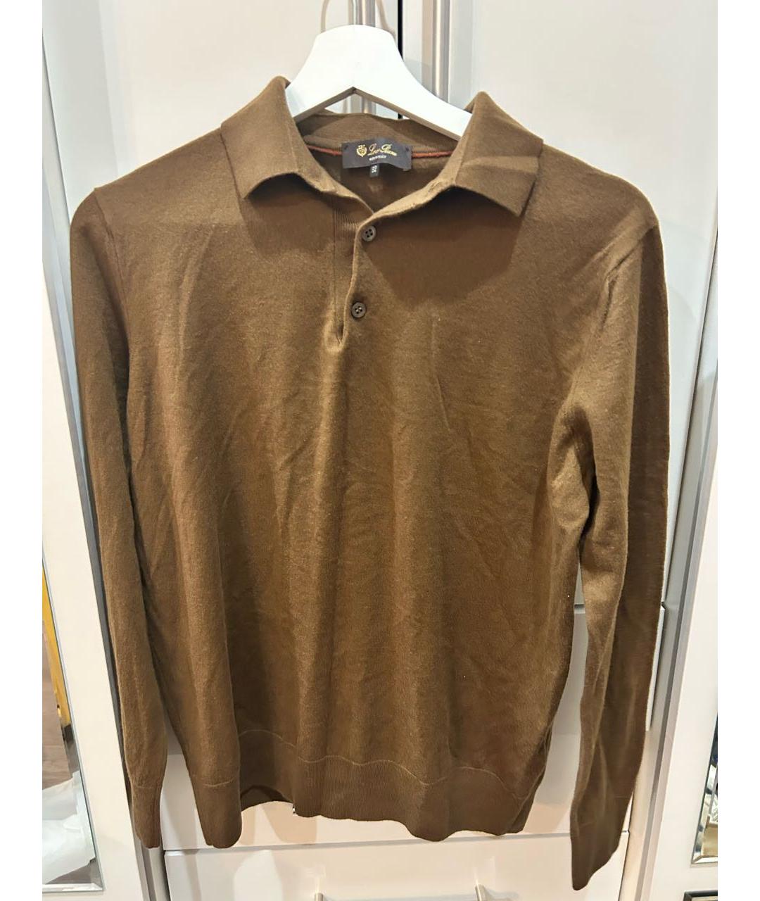 LORO PIANA Коричневый шерстяной джемпер / свитер, фото 7