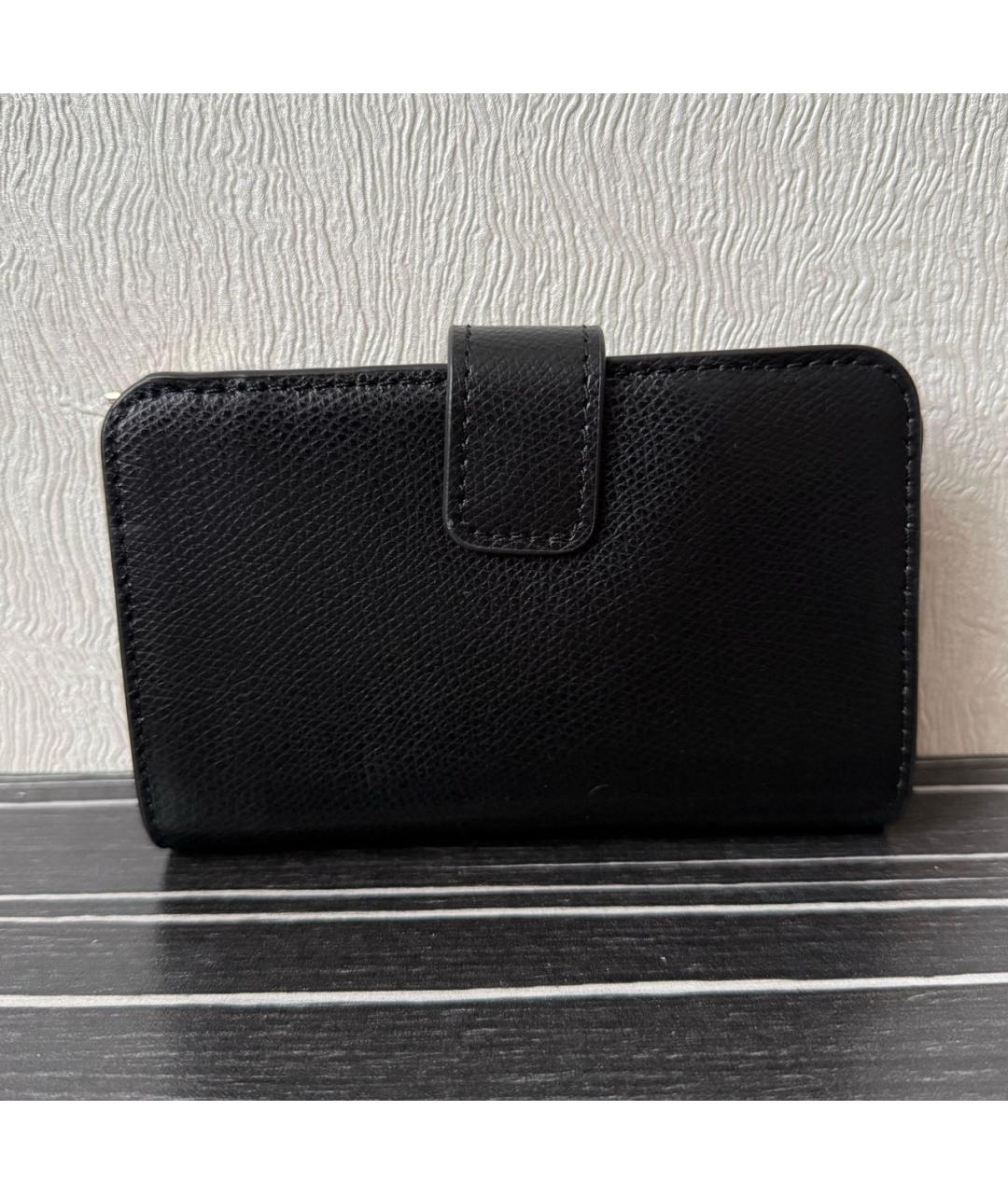 FURLA Черный кожаный кошелек, фото 3