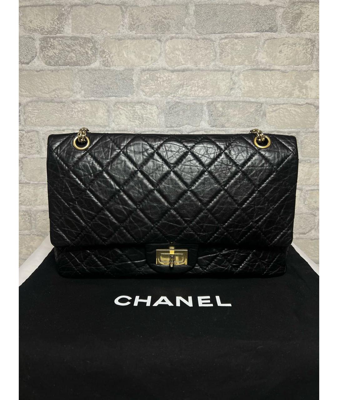 CHANEL Черная кожаная сумка через плечо, фото 8