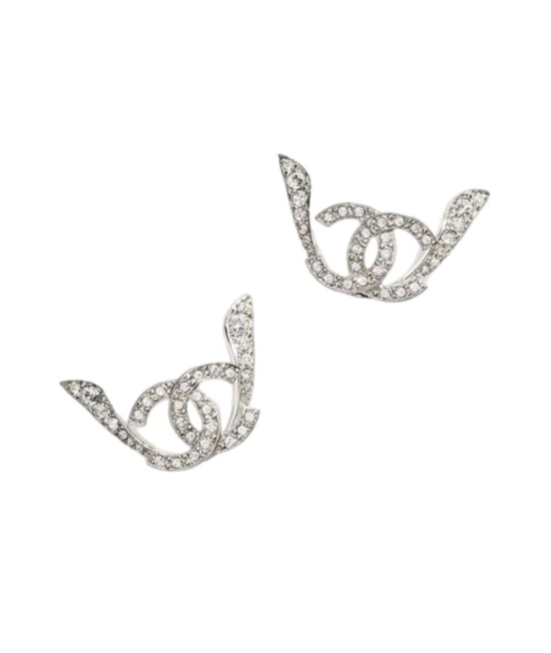 CHANEL Серебряные металлические серьги, фото 1