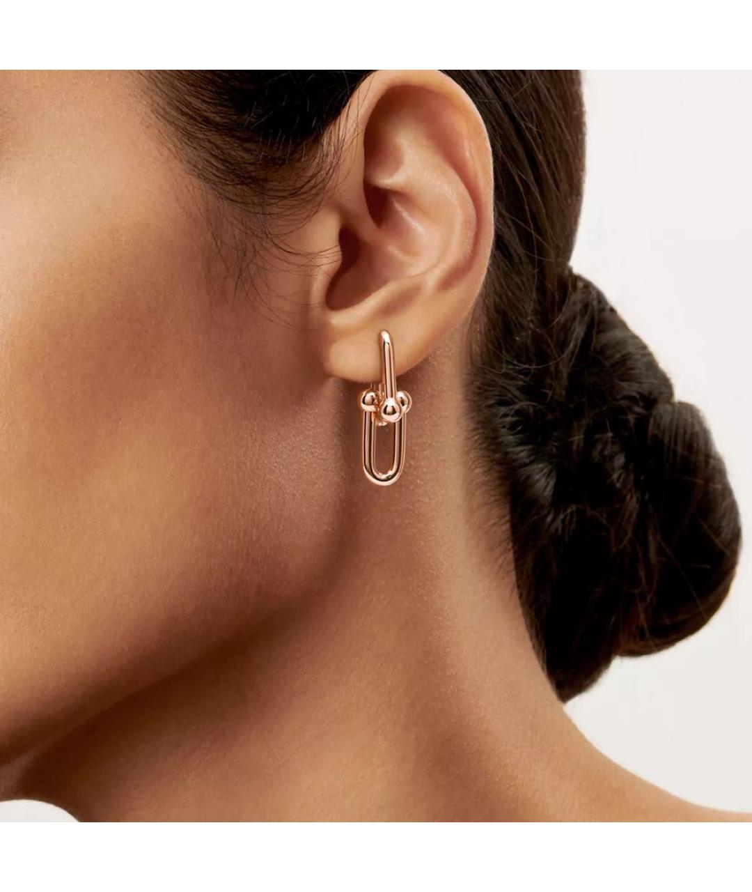 TIFFANY&CO Розовые серьги из розового золота, фото 3
