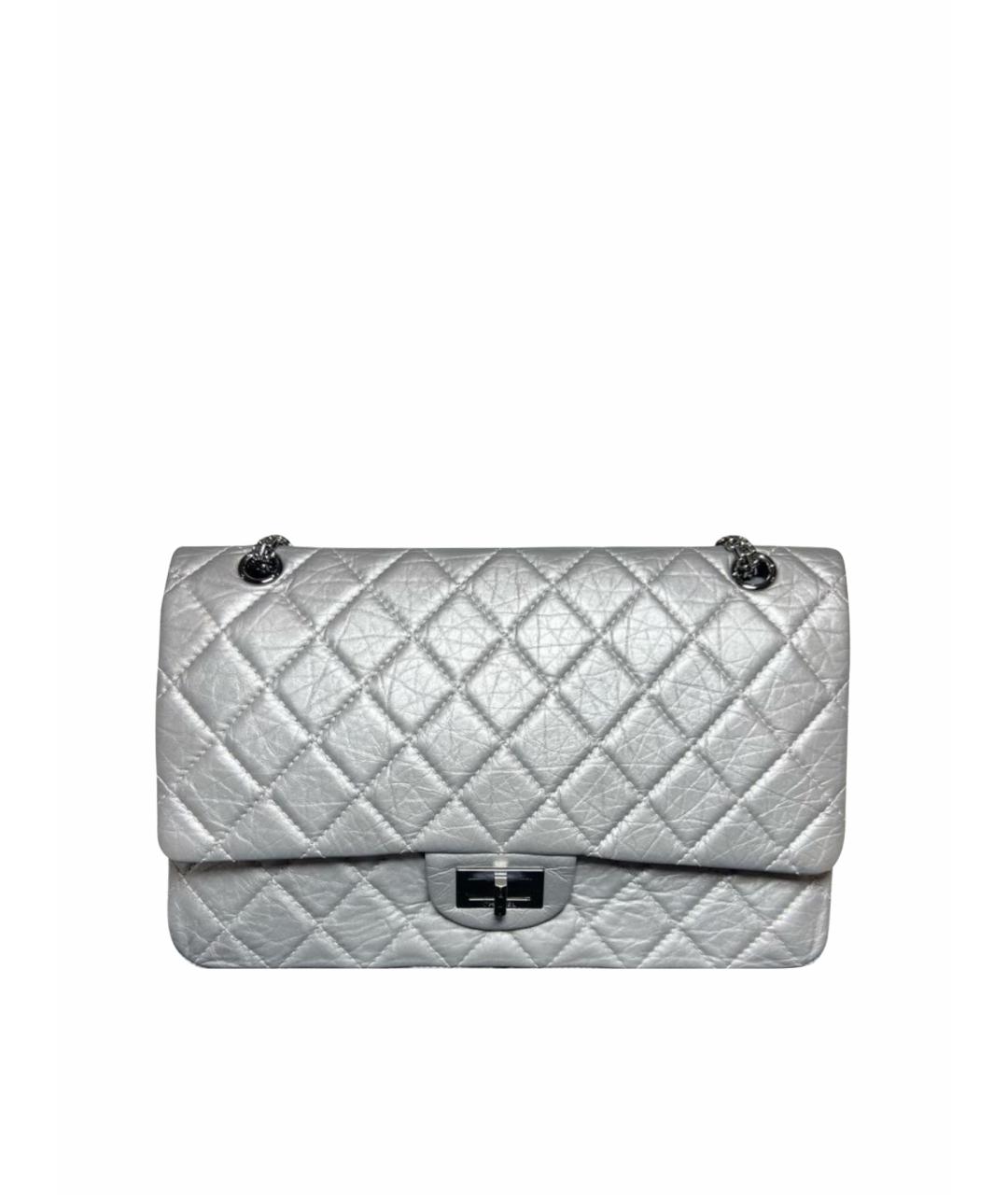 CHANEL Серая кожаная сумка через плечо, фото 1