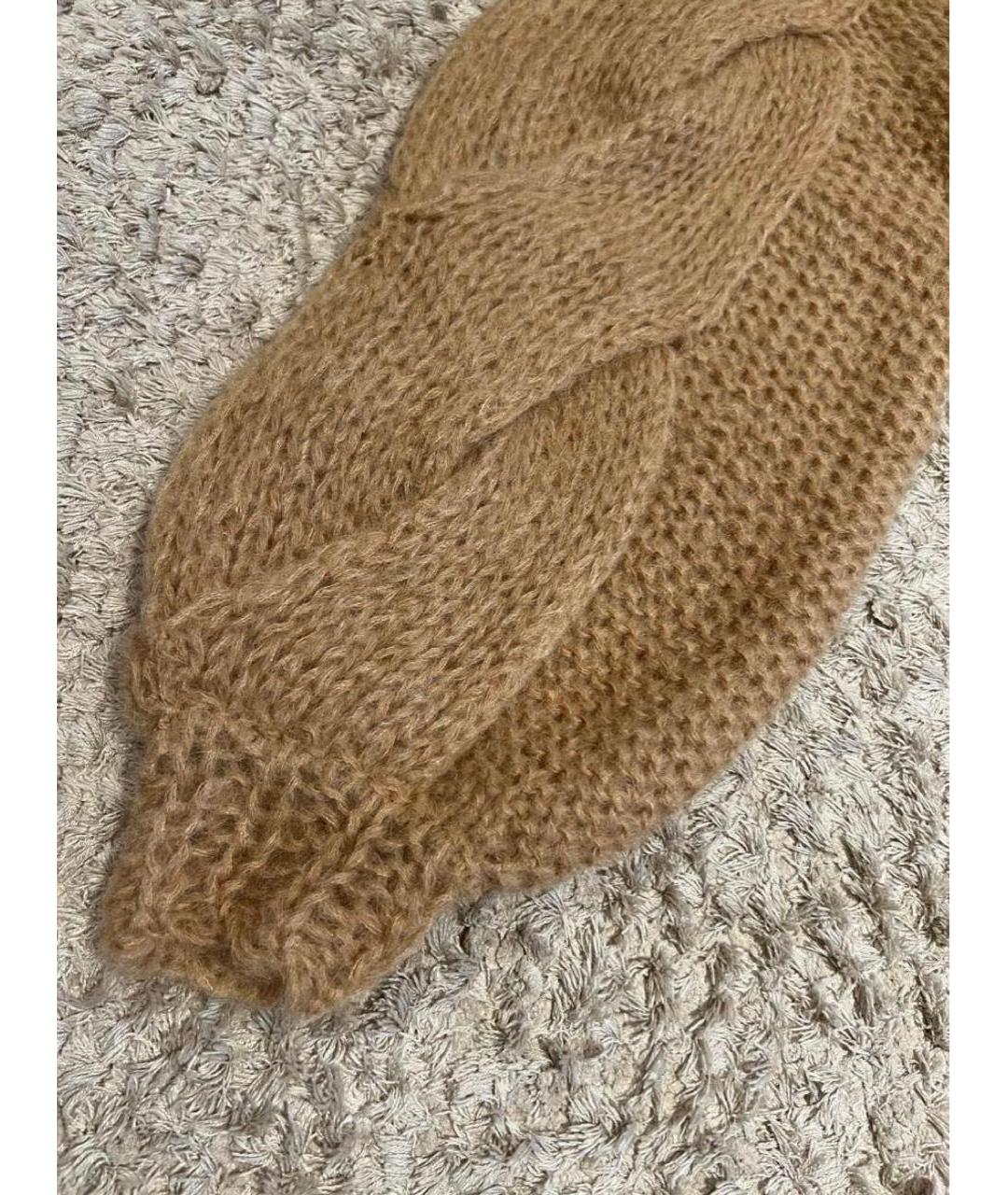 LOEWE Бежевый шерстяной джемпер / свитер, фото 4