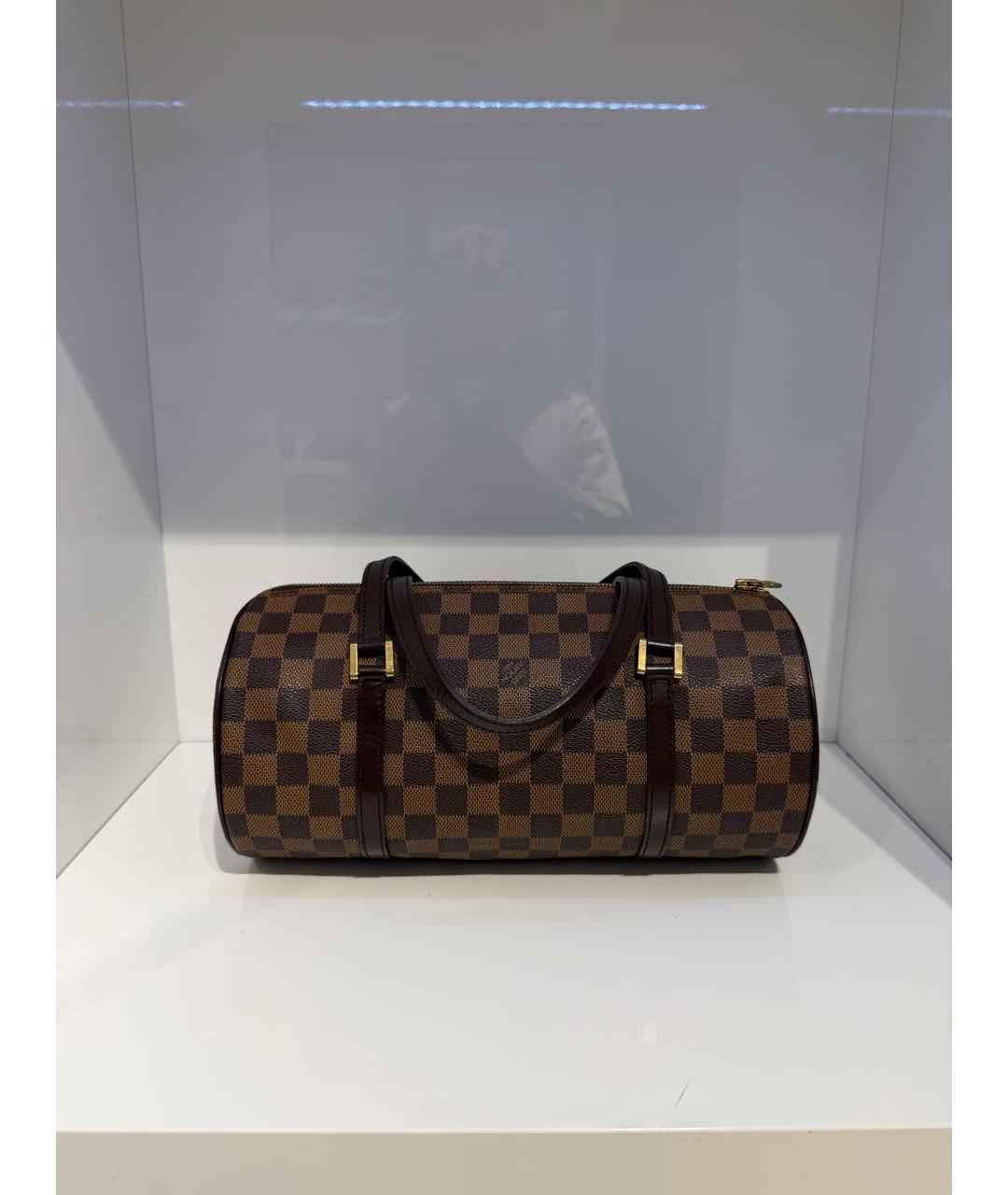 LOUIS VUITTON Коричневая сумка с короткими ручками, фото 9