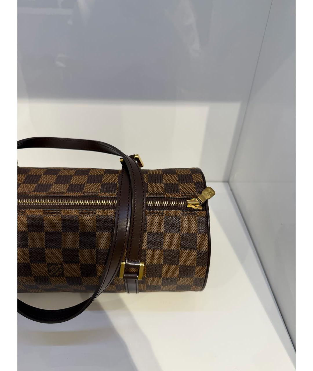 LOUIS VUITTON Коричневая сумка с короткими ручками, фото 3