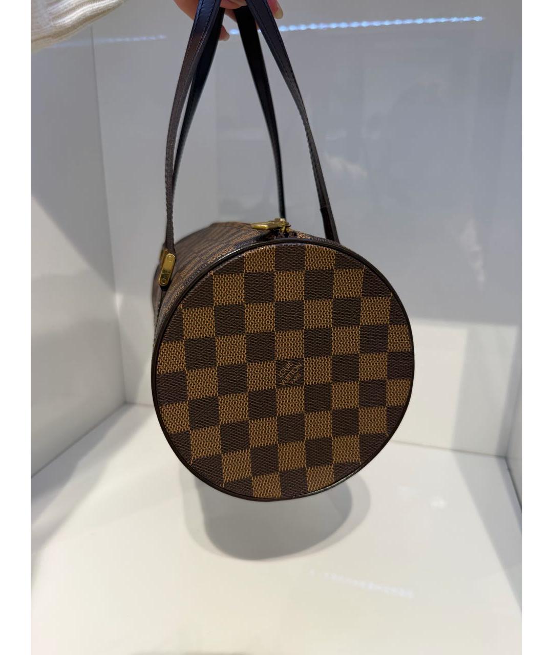 LOUIS VUITTON Коричневая сумка с короткими ручками, фото 4