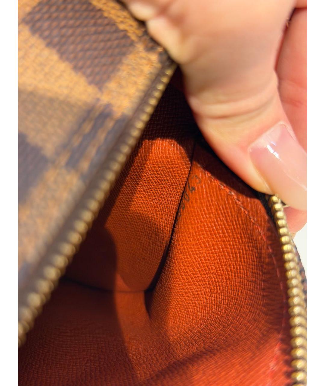 LOUIS VUITTON Коричневая сумка с короткими ручками, фото 7