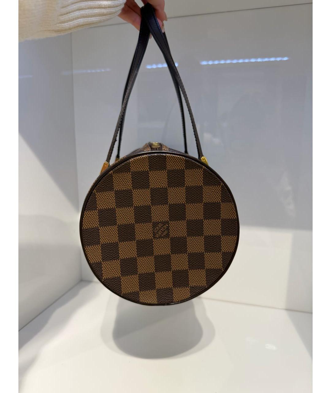 LOUIS VUITTON Коричневая сумка с короткими ручками, фото 5