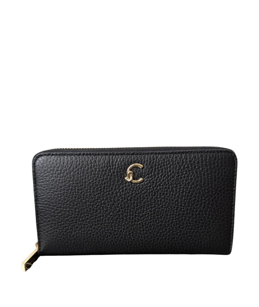 COCCINELLE Черный кожаный кошелек, фото 1