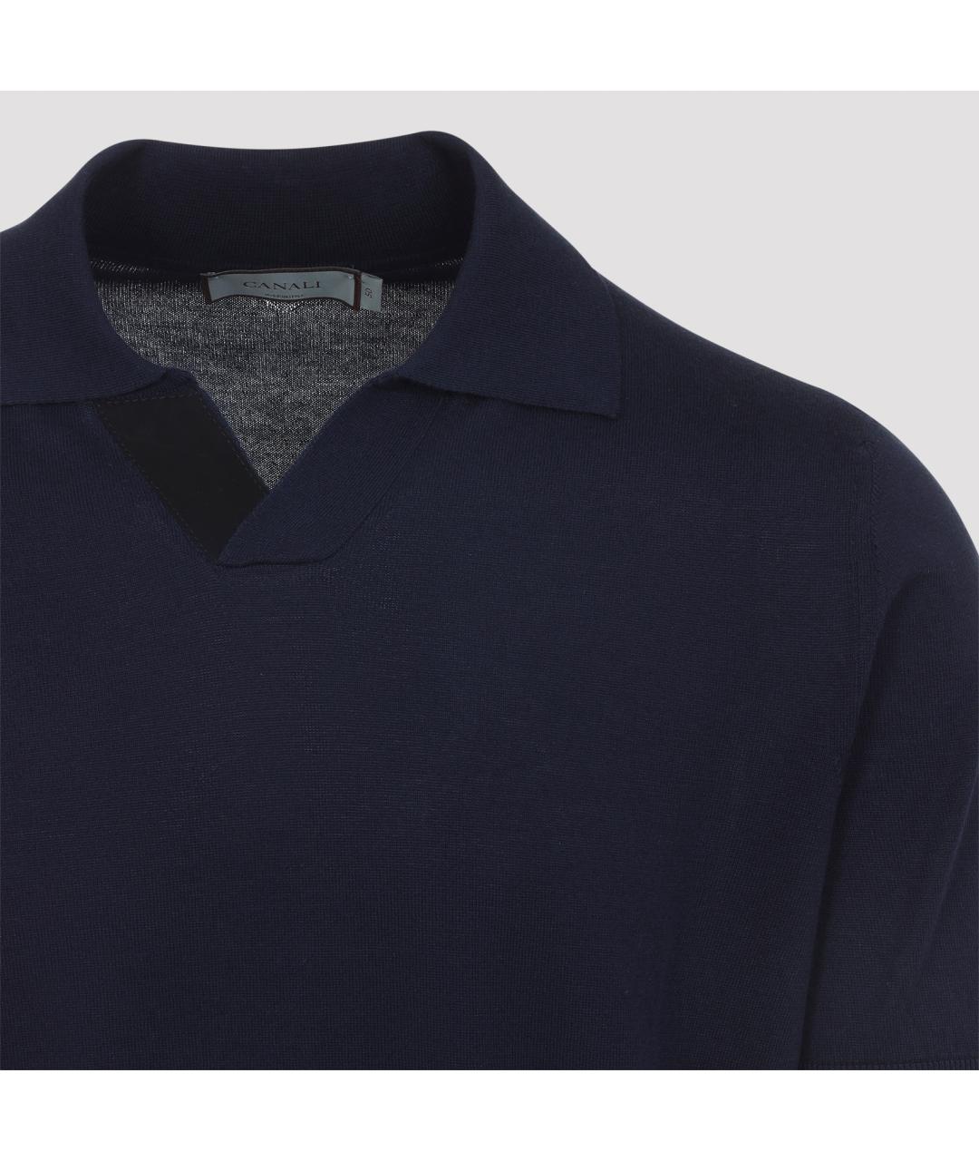 CANALI Темно-синий хлопковый джемпер / свитер, фото 5