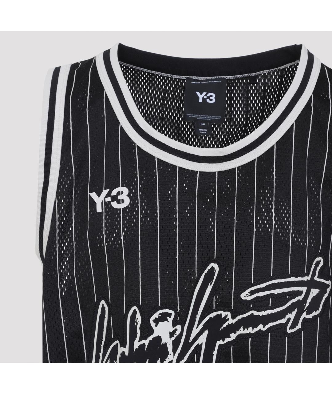Y-3 Черная синтетическая майка, фото 5