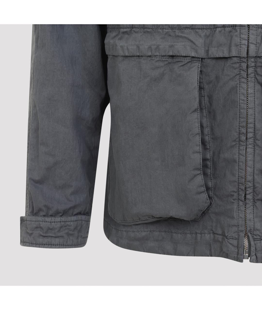 CP COMPANY Серая хлопковая куртка, фото 7